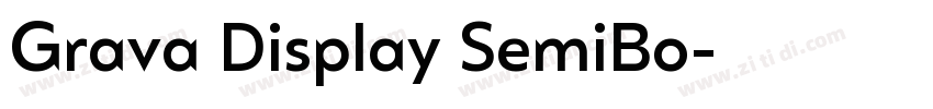 Grava Display SemiBo字体转换